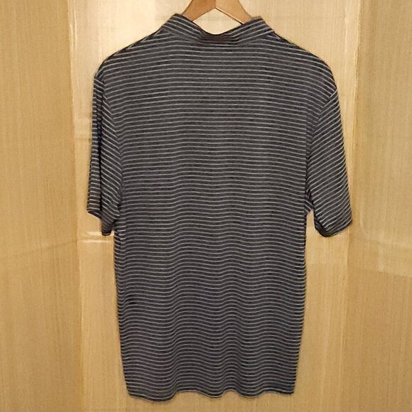 PGA Mens New Grey White Stripe Golf Polo XL - Picture 2 of 7